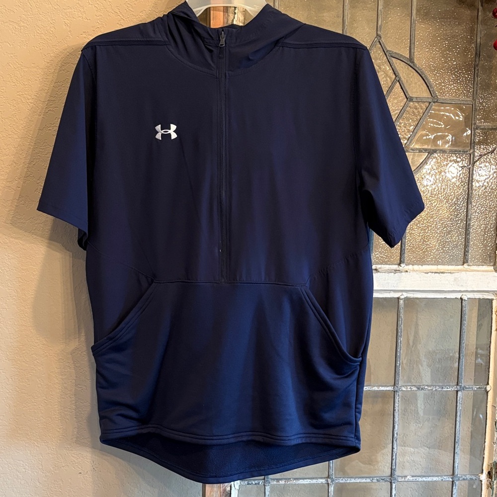 Under Armour Dark Blue Short Sleeve Hoodie